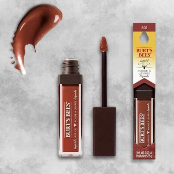 Burt's Bees Set of 2 Liquid Lipstick 100% Natural Glossy Sandy Seas 801 W BNIB - Picture 1 of 4